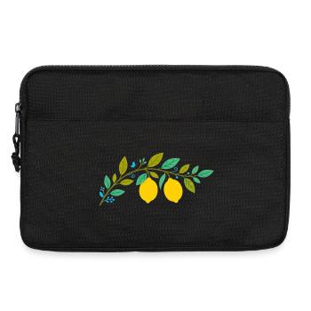 Illustration de la branche de citron - Sacoche pour ordinateur portable 13 pouces - noir - Devant