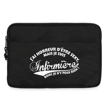 Sexy Infirmière - Sacoche pour ordinateur portable 13 pouces - noir - Devant