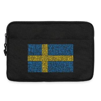 Sweden flag - Laptop bag 13" - black - Front