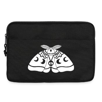 White moth - Laptop bag 13" - black - Front