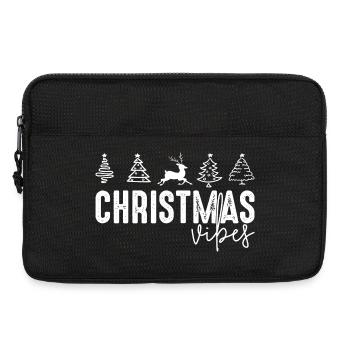 Christmas Vibes Reindeer Trees - Laptop bag 13" - black - Front
