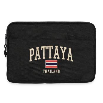 Pattaya Thailand Vintage Script - Laptop bag 13" - black - Front