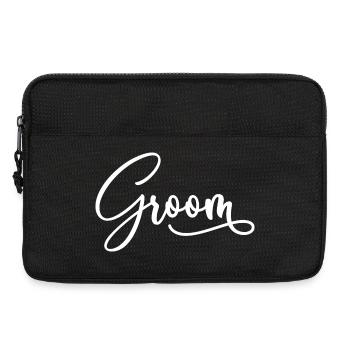 Groom Cool Matching Couple Wedding Party Marriage - Laptop bag 13" - black - Front
