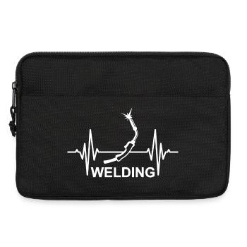 Schweißen Herzschlag - Laptoptasche 13" - Schwarz - Vorne
