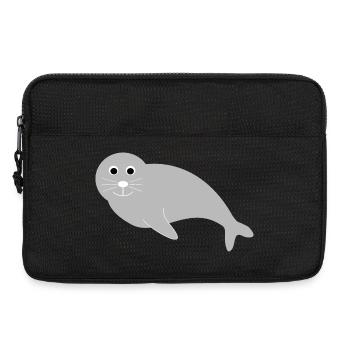 Sceaux, phoques, phoques, phoques animaux - Sacoche pour ordinateur portable 13 pouces - noir - Devant