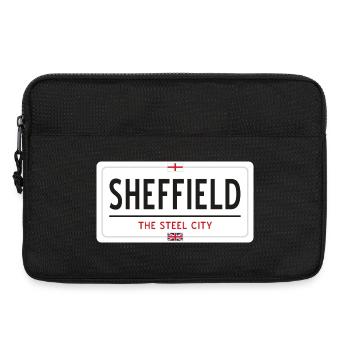 Panneau de la ville de Sheffield - Sacoche pour ordinateur portable 13 pouces - noir - Devant