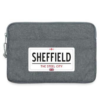 Ortsschild Sheffield - Laptoptasche 13" - Grau meliert - Vorne