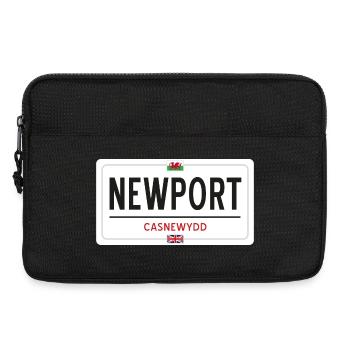 Panneau de la ville de Newport - Sacoche pour ordinateur portable 13 pouces - noir - Devant