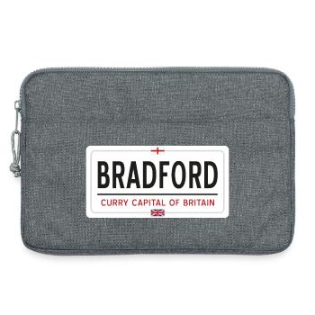 Panneau de la ville de Bradford - Sacoche pour ordinateur portable 13 pouces - gris chiné - Devant