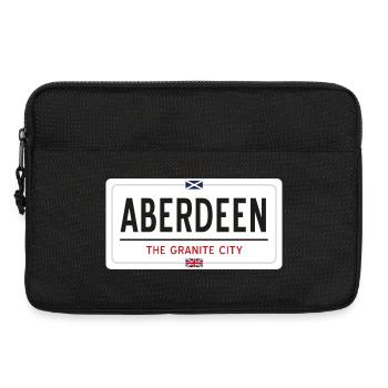 Ortsschild von Aberdeen - Laptoptasche 13" - Schwarz - Vorne