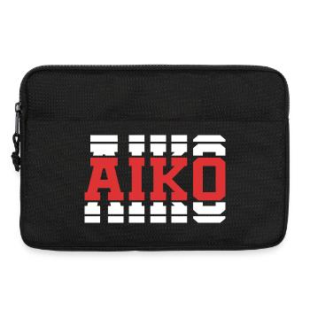 Aiko T-Shirt T-Shirt Geschenkidee gestapelter Text - Laptoptasche 13" - Schwarz - Vorne
