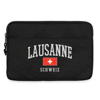 Lausanne Schweiz Vintage Emblem - Laptoptasche 13" - Schwarz - Vorne