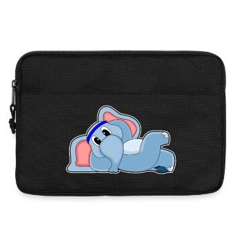 Funny Elephant - Laptop bag 13" - black - Front
