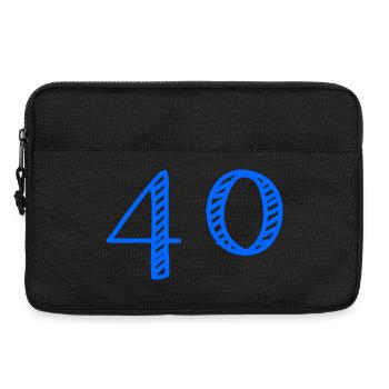 40. 40 YEARS. 40th ANNIVERSARY. 40 YEARS ANNIVERSARY. - Laptop bag 13" - black - Front