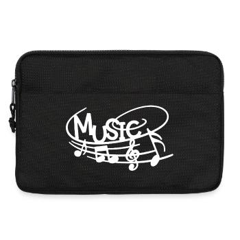 Music in the Skin (White) - Laptop bag 13" - black - Front