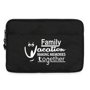 Familienurlaub - Verreisen mit der Familie - cool - Laptoptasche 13" - Schwarz - Vorne