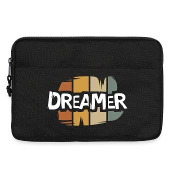 vintage Dreamer lettering - retro artist logo - Laptop bag 13" - black - Front