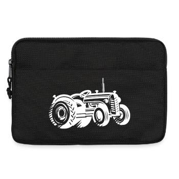 Silhouette de tracteur Agriculture agricole - Sacoche pour ordinateur portable 13 pouces - noir - Devant