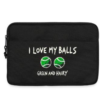Love My Balls Tennis Design Drôle - Sacoche pour ordinateur portable 13 pouces - noir - Devant