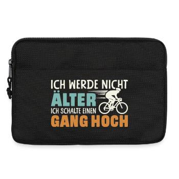 cyclist racing bike bicycle cyclist birthday - Laptop bag 13" - black - Front
