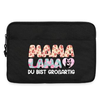 MAMA LAMA TU ES SUPER Drôle - Sacoche pour ordinateur portable 13 pouces - noir - Devant