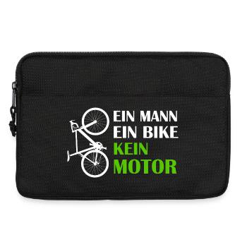 ONE MAN ONE BIKE NO MOTOR Vélo de route anti-E-Bike - Sacoche pour ordinateur portable 13 pouces - noir - Devant