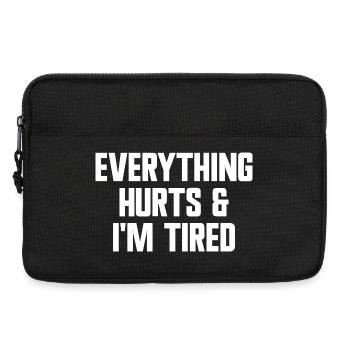 Everything hurts and I'm tired. Fun Workout F - Laptop bag 13" - black - Front