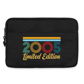 2005 Geburtstag Born In 2005 Vintage-Retro-Geschenk - Laptoptasche 13" - Schwarz - Vorne