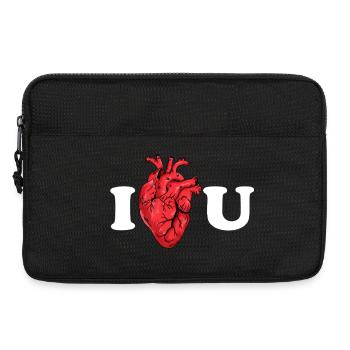 Le véritable amour comme déclaration anatomique - Sacoche pour ordinateur portable 13 pouces - noir - Devant
