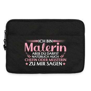 Handwerkerin Chefin oder Meisterin - Malerin - Laptoptasche 13" - Schwarz - Vorne