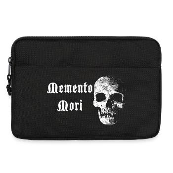 Crâne de Memento Mori – Contraste blanc - Sacoche pour ordinateur portable 13 pouces - noir - Devant
