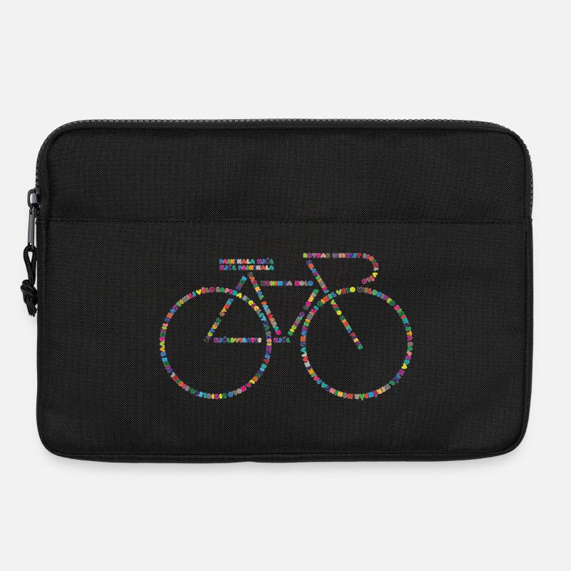 Fahrradsprachen V0 - Laptoptasche 13" - Schwarz