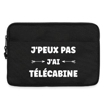 I can't I have a gondola - Laptop bag 13" - black - Front