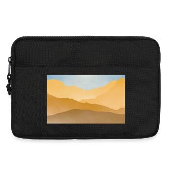 Golden peaks at sunrise - Laptop bag 13" - black - Front