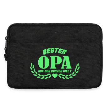 Bester Opa auf der ganzen Welt - Laptoptasche 13" - Schwarz - Vorne