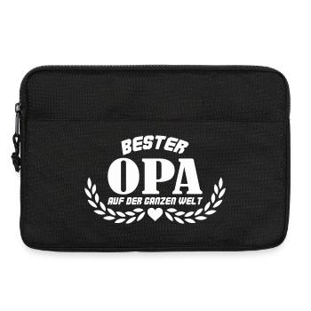 Bester Opa auf der ganzen Welt - Laptoptasche 13" - Schwarz - Vorne