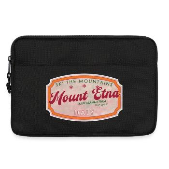 Mount Etna Italian Ski Badge - Laptop bag 13" - black - Front