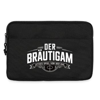 Groom Last game before marriage Bachelor party - Laptop bag 13" - black - Front