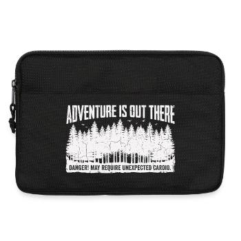 Adventure is out there – Cardio Humor Saying - Laptop bag 13" - black - Front