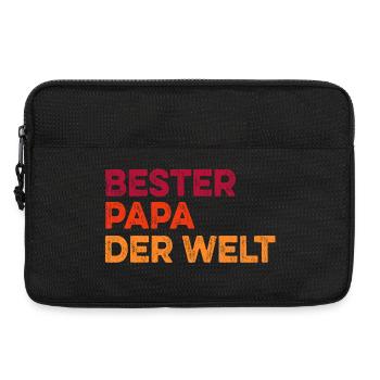 Bester Papa der Welt Vatertag lustig - Laptoptasche 13" - Schwarz - Vorne