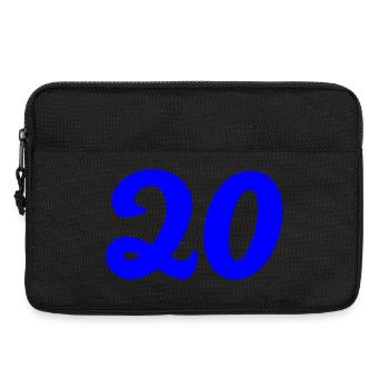 20. 20. JAHRESTAG. 20-JÄHRIGES JUBILÄUM. 20 JAHRE. - Laptoptasche 13" - Schwarz - Vorne