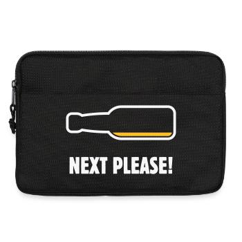 Next Please! (Bier / Bierchen / NEG 2C) - Laptoptasche 13" - Schwarz - Vorne