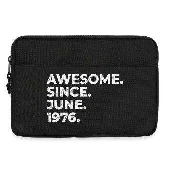 Awesome since June 1976, Geburtstag - Laptoptasche 13" - Schwarz - Vorne