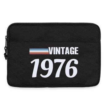 50 Jahre T-Shirt Geboren 1976 Vintage - Laptoptasche 13" - Schwarz - Vorne