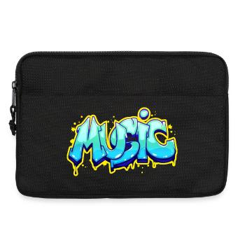 Musique - Sacoche pour ordinateur portable 13 pouces - noir - Devant