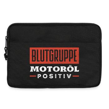 Blutgruppe Motoröl Positiv Auto Kfz Schrauber - Laptoptasche 13" - Schwarz - Vorne