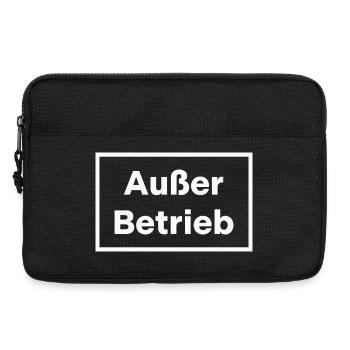 Außer Betrieb - Laptoptasche 13" - Schwarz - Vorne