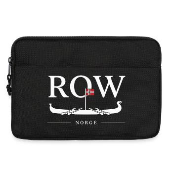  Row Norge Wikinger Langschiff Norwegen Flagge - Laptoptasche 13" - Schwarz - Vorne
