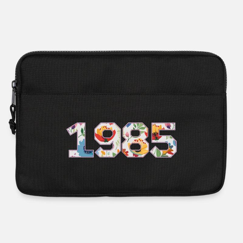 Blumen 1985 - 40-jähriges Jubiläum - Laptoptasche 13" - Schwarz