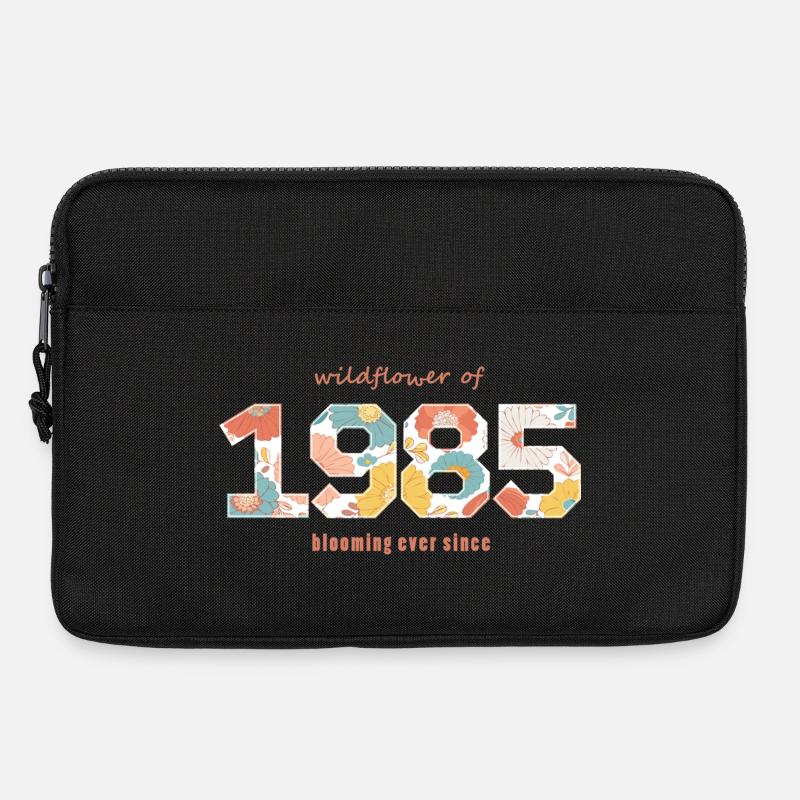Blumen 1985 - 40-jähriges Jubiläum - Laptoptasche 13" - Schwarz
